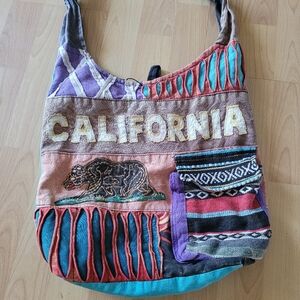 Cross-body Dream Catcher Bag - Cotton Printed Handmade Festiva Hippie Boho Bag